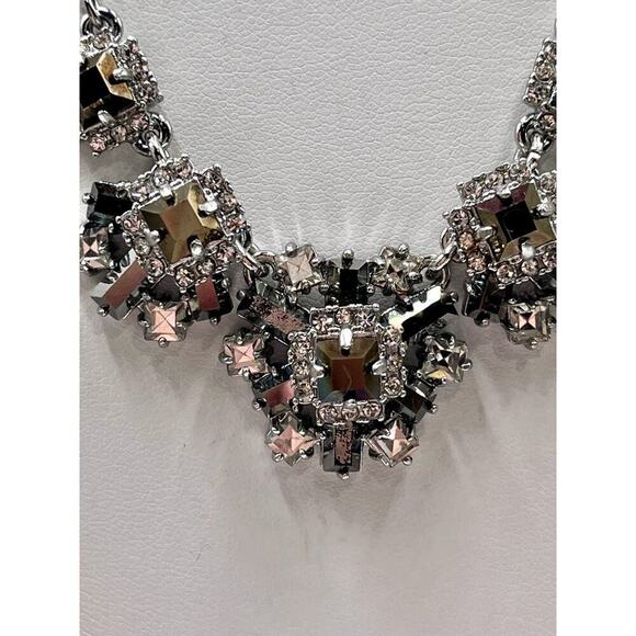 Kate spade Atomic Floral necklace 18" with extender black silver mirror finish - Picture 6 of 14